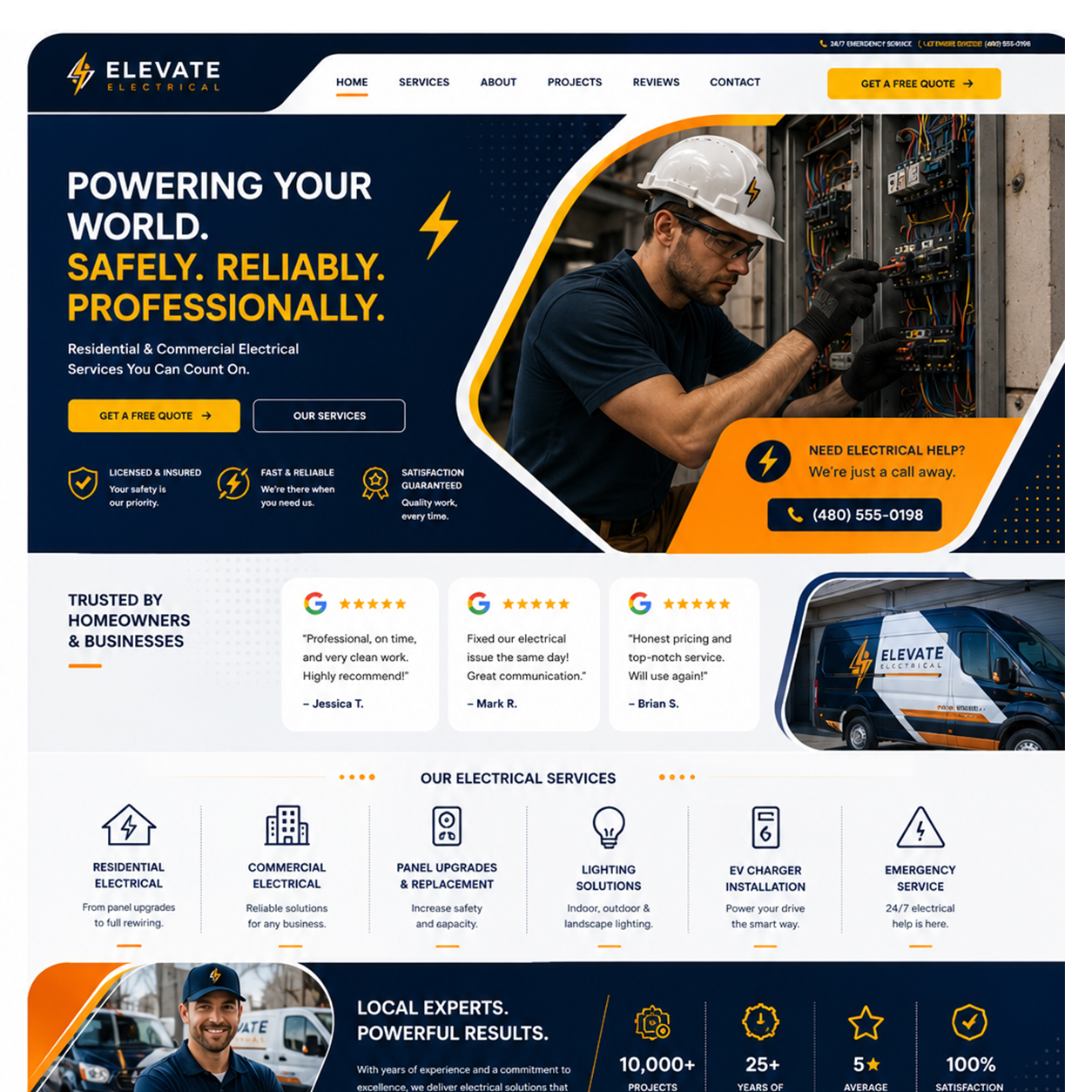 elevate-electrical-website-design